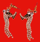 Dangling Rumba Dancers Earrings